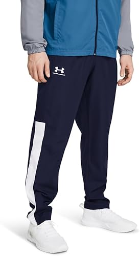 Under Armour Men's Woven Vital Workout Pants, (410) Midnight Navy/White/Midnight