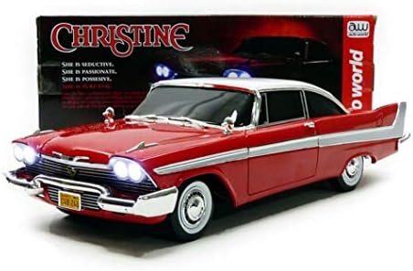 1/18 '58 Plymouth Fury Stephen King Christine Die Cast Movie Car, Multicolored (AWSS102)