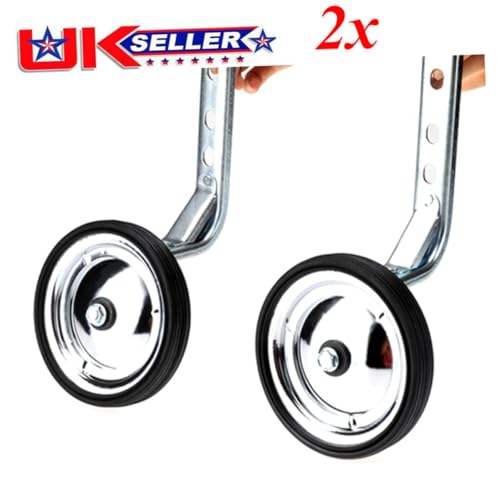 Juego de ruedas de entrenamiento Levemolo Heavy Duty para bicicletas, construcción de acero, para equilibrio y entrenamiento, en negro miniatura 3