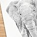Baby Elephant and Mom Wall Art Print | Grey Watercolor Painting for Gender Neutral Nursery Decor - UNFRAMED, Signed by Artist (8x10 inches)