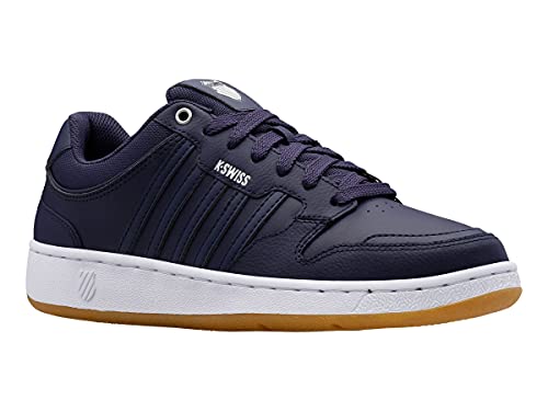 K-Swiss Men's City Court Sneaker, Navy/White/Gum, 10.5