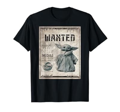 Star Wars The Mandalorian The Child Wanted Poster Camiseta | Ya disponible en tu tienda friki favorita! En mundofriki.es!