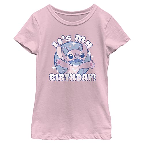 Fifth Sun Disney Lilo & Stitch Angel Birthday Girls Short Sleeve Tee Shirt