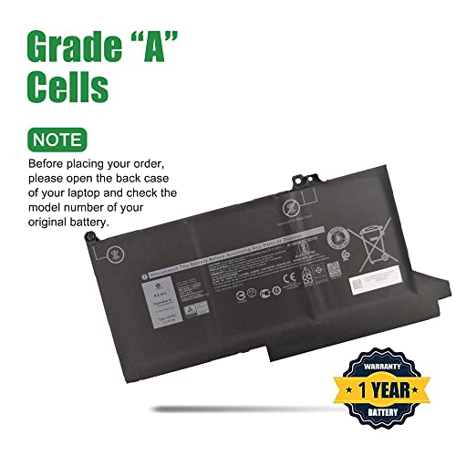 Image of 0G74G 02PFPW Laptop Battery Replacement for Dell Latitude 5300 5310 7300 7400 P97G P97G001 P97G002 P96G P96G002 P96G003 P99G P99G001 P100G P100G001 Series OG74G 2PFPW 11.4V 42Wh 3500mAh