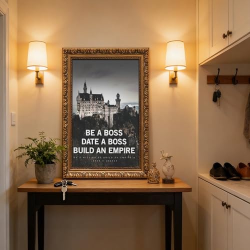 Poster citations Be A Boss toile décoration murale salon chambre