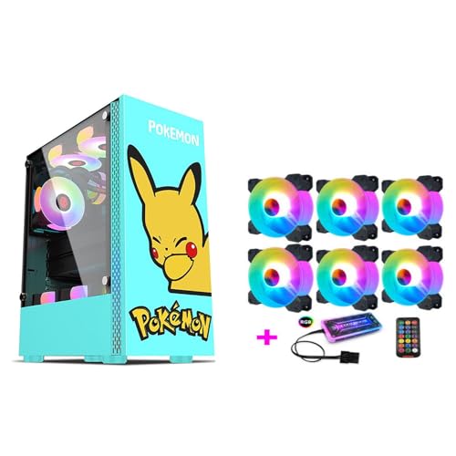 Boitier ATX Boîtiers D'ordinateur, Boîtier De Jeu PC De Taille Moyenne ATX/M-ATX/ITX - Port E/S Avant USB 3.0 - Panneau Latéral En Verre Trempé - Système De Gestion Des Câbles - Prêt For Le Refroidiss