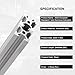 SeekLiny 10PCS V Slot 2020 Aluminum Extrusion European Standard 2440mm(96'') Length Anodized Extruded Aluminum for CNC DIY 3D Printer and Industrial Bracket Making Silver