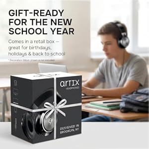 ARTIX CL750 Wired Headphones with Mic — Noise Isolating On-Ear Headphones for Computer and Laptop Wired, Plug in Corded Headphone with Wire (Foldable, Aux Jack 3.5mm) — photo 3 of 6