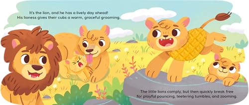 Little Hippo Books Lazy Days with Lion I Children's Books Ages 1-3 | Touch and Feel Books for Toddlers 1-3 & Baby Books | Best Kid's Books and Baby ... Sensory Board Books for Baby & Toddler Time) - Image 4