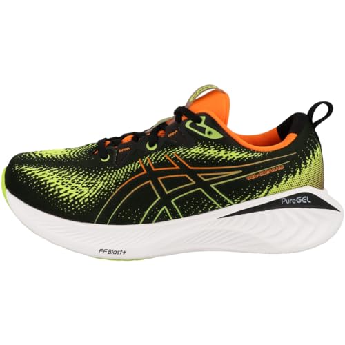 ASICS Gel-Cumulus 25 Men's Road Running Shoe, Black Neon Lime, 11.5