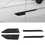 zierleisten schwarz chrom Material: aus ABS Kunststoff für Tiguan 2/Tiguan 2 Allspace 2016-2021 Seiten Schwarz Zierleiste ABS Kunststoff 4 Stück (4motion)