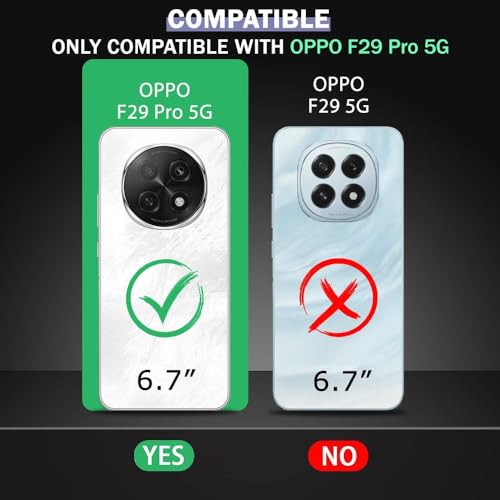 Image of COVERBLACK Flexible Rubber Case Back Cover for Compatible Model with Oppo CPH2705 / F29Pro 5G - Transparent