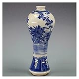  XAoSCd Vase Chinois en Porcelaine Ancienne Archaize, Motif en Porcelaine Bleue Et Blanche, Bouteille Mei, Collection De Vases, Ornements, Décoration De Bureau