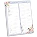 bloom daily planners Weekly Magnetic Meal Planning Pad for Fridge with Tear-Off Grocery Shopping List - Hanging Food/Menu Organizer Notepad with Magnets - 8.5" x 11"