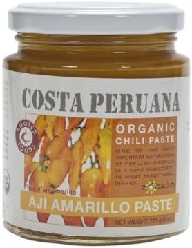 Zocalo Organic Aji Amarillo Chili Paste | 8 oz | Traditional Peruvian Paste | Product of Peru | (6 Pack)