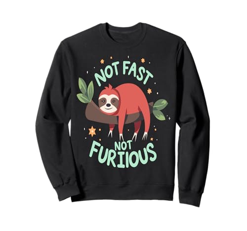 Chill Red Sloth Not Fast Not Furious Cartoon Sleepy Behance Sudadera