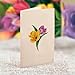 Freshcut Paper Pop Up Cards, Mini Festive Tulips, 6 Inch Mini Sized Forever Flower Bouquet 3D Popup Greeting Cards, Birthday Cards, Thank You Card, Blank Notecard & Envelope