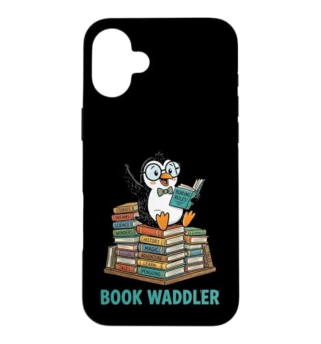Cute Penguin Book Waddler Reading Books �X�}�z�P�[�X iPhone 16 Plus �p