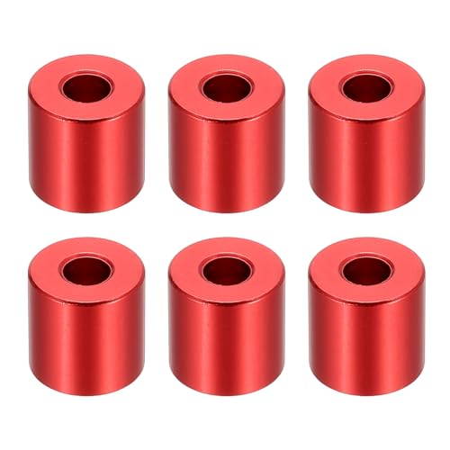 PATIKIL M6�A���~�X�y�[�T�[ 6�� �����X�y�[�T�[�A���~�j�E��6.2mm ID x 15mm OD x 15mm L �A���~�X�y�[�T�[�X�N�����[�X�^���h�I�t���E���h 1/4"�܂���M6�X�N�����[�{���g�p �ԐF