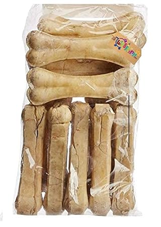 Western Era Pressed Rawhide Bone Treat for Healthy Dog Chew (10 Inch) (Pack of 5Kg Bones)