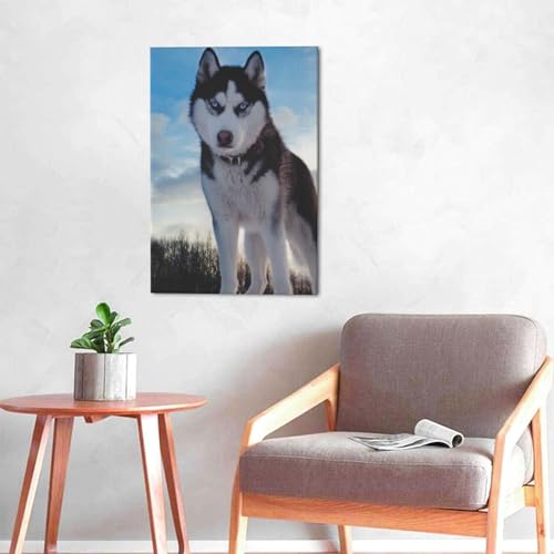 Affiche husky OUSIKA tableau pour habiller un mur vide de salon - 4