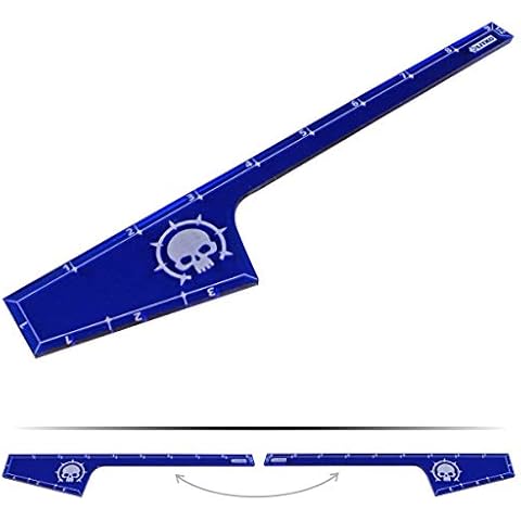 LITKO 9-inch Movement and Combat Gauge, Compatible with Age of Sigmar 2nd Edition, Translucent Blue Cover