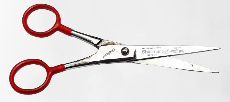 Shalimar Brand Grooming Scissor Small for Men & Women | Multipurpose Scissor Ideal for Men for Moustache, Beard, Ear and Nose Hair Trimming | Suitable for Women for Eyelashes and Eyebrow Trimming
