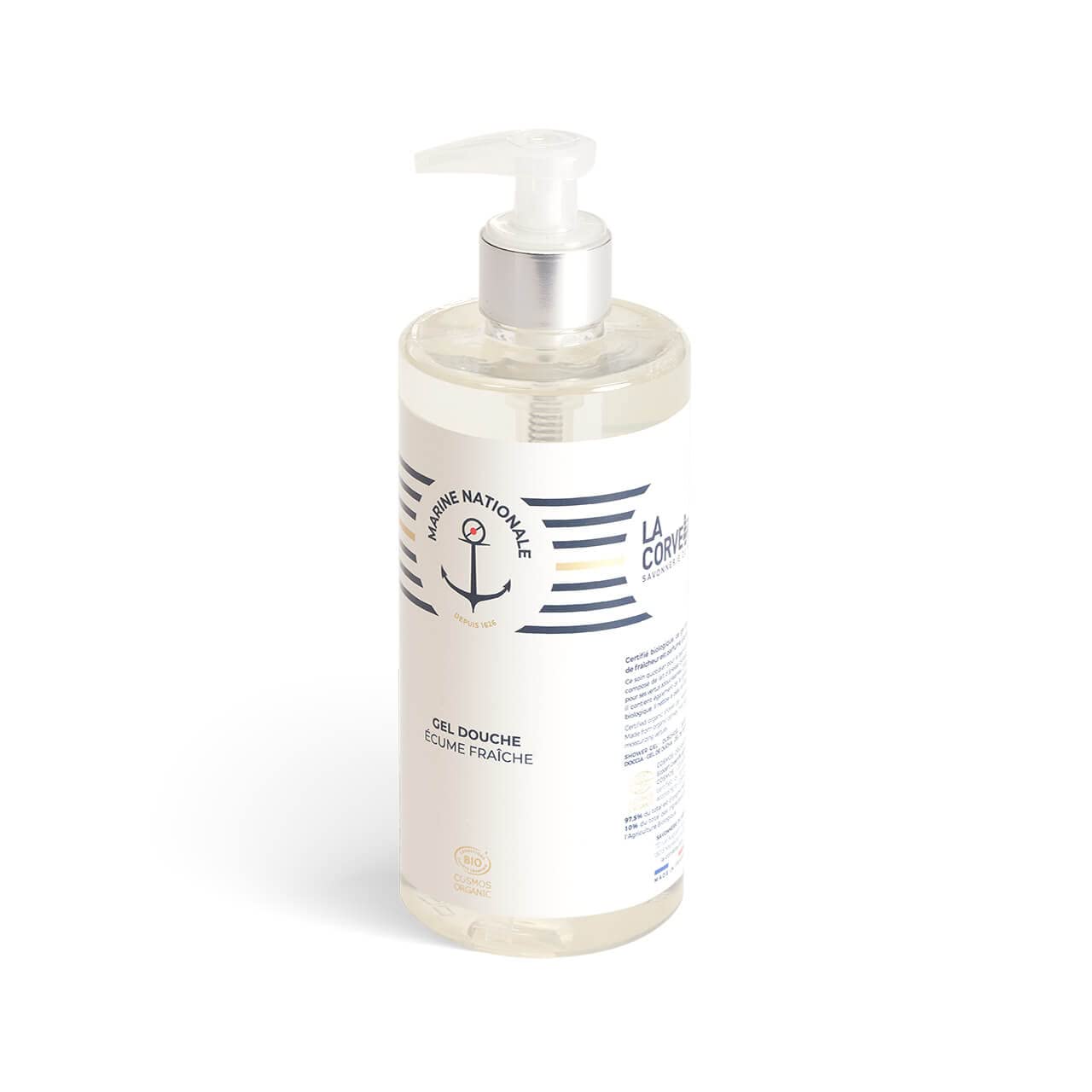 La Corvette, MARINE NATIONALE shower gel - 500ml - COSMOS ORGANIC - French Navy