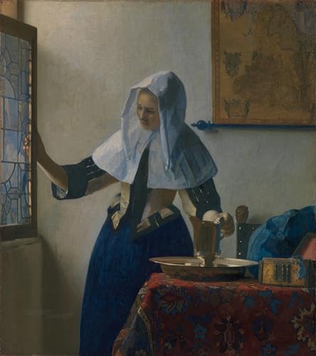 Affiche Jan Vermeer Jeune femme à la cruche d'eau pour décoration bureau