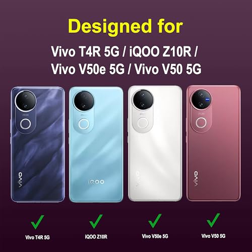 Image of Zapcase Back Case Cover for Vivo T4R 5G | Compatible for Vivo T4R 5G Back Cover | Liquid Silicon Magic Case with Camera Protection | Lavender