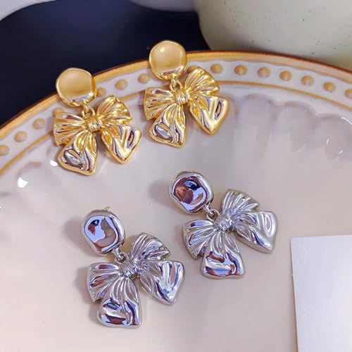 Boucles d'oreilles nœud papillon rétro, le cadeau idéal de mariage