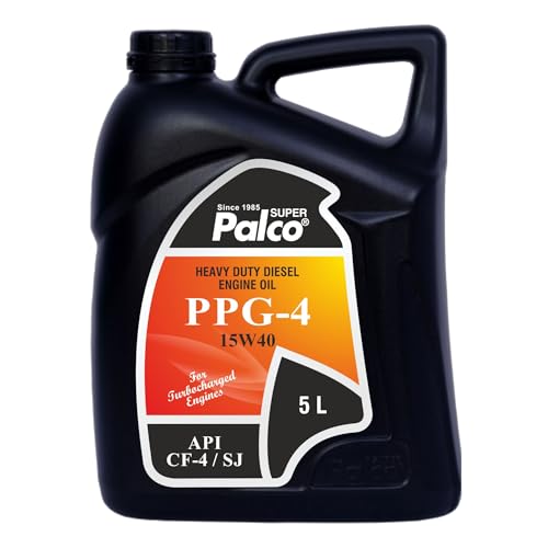 Image of PALCO PPG-4 15W40 | API:CF-4 /SJ & MB 228.1 Multigrade Engine oil for Diesel Commercial Road Transport Off Highway Vehicles | New Generation Automotive Vehicles | 5 Litres (Pack 1)