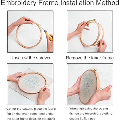 Image of Huacan Embroidery Kit for Beginners Adults, Easy Needlepoint Kits for Adults with Stamped Embroidery Patterns. (Christmas Tree)