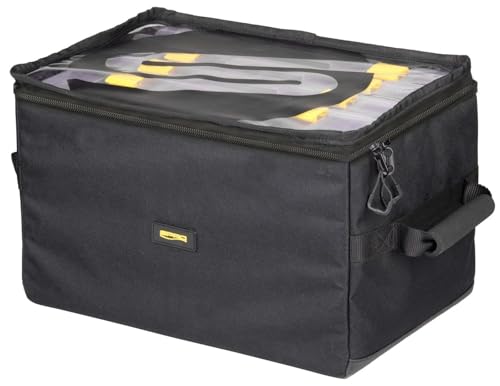 Spro Predator Box Bag 37x24x23cm - Angeltasche + 4 Köderboxen für Raubfischangler, Kunstködertasche zum Bootsangeln, Bootstasche für Kunstköder, Tasche