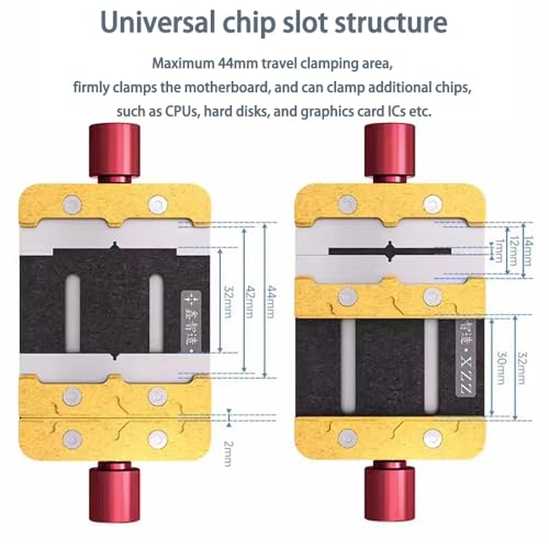 Mini soporte giratorio para reparación de teléfonos, soporte de microscopio ajustable 360° para fijar placa madre y chip de CPU miniatura 3