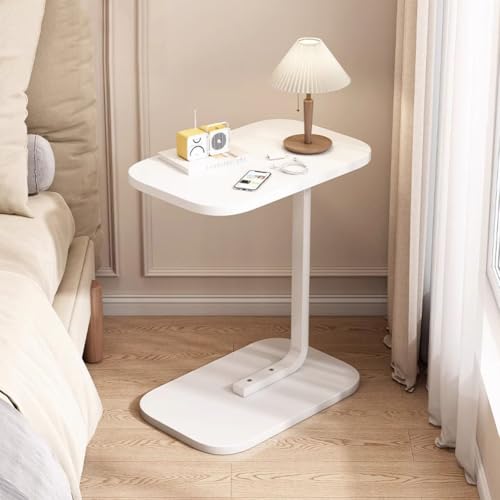 Table d'appoint en C moderne avec système de roulettes cachées - 2