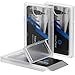 MaxGear Professional Plastic Business Card Holder Pocket Business Card Case Slim Business Card Wallet Business Card Carrier for Men & Women, Super Light, 3.9x2.5x0.4 inches, 3 Pack, PP Plastic, Clear