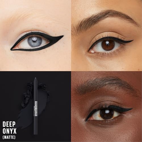 Maybelline TattooStudio Long-Lasting Sharpenable Eyeliner Pencil, Glide on Smooth Gel Pigments with 36 Hour Wear, Waterproof