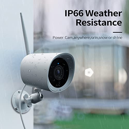 2022 Updated Security Outdoor Camera With Night Vision,2K Wifi Alexa Camera For Home Security, Outdoor/Indoor Security Camera, Ai Detection, Waterproof, Google Assistant Compatible #TOP5