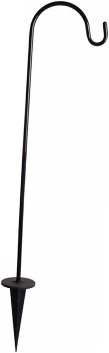 Angoily Outdoor Shepherd Hook 27.55 Inch Iron Garden Stake for Hanging Solar Lanterns Planters Wind Chimes Rustic Courtyard D Cor