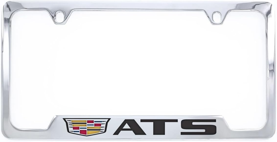 Cadillac ATS Chrome Plated Metal License Plate Frame