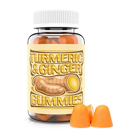Turmeric Curcumin and Ginger Gummies - Vegan Chewable Gummies - 60 Gummies Cover