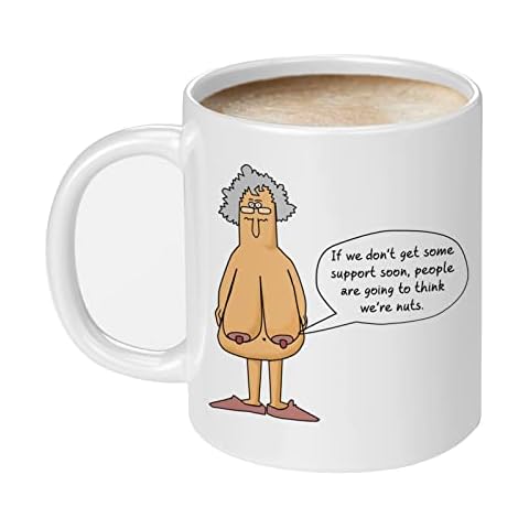 Aigori, Wife or Husband Cartoon Coffee Mugs(11oz), Gag Gifts for Wife or Husband, Funny Anniversary Engagement Wedding Gifts for Couples Him or Her Cover