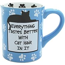 Our Name is Mud Cat Hair Stoneware Mug, 16 oz.