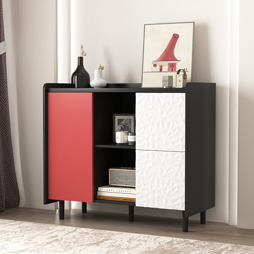 INTERHOMART 35" Modern Buffet Cabinet & Coffee Bar, Small Sideboard