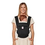 Ergobaby Omni Deluxe Baby Carrier Newborn to Toddler - Breathable Baby Carriers for Summer - All-Position Carrier with Enhanced Lumbar Support & Airflow (7-45 Pounds), Cotton, Onyx Black