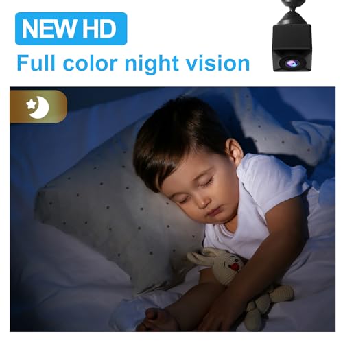 BEEDMXU New Home HD Full Color Night Vision Mini Surveillance Camera Spy Hidden Wireless WiFi Security Camera for Home Office Car Indoor Security Camera