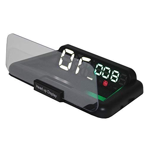 Fishtec snelheidprojector – projectie met grote cijfers op een geïntegreerd display