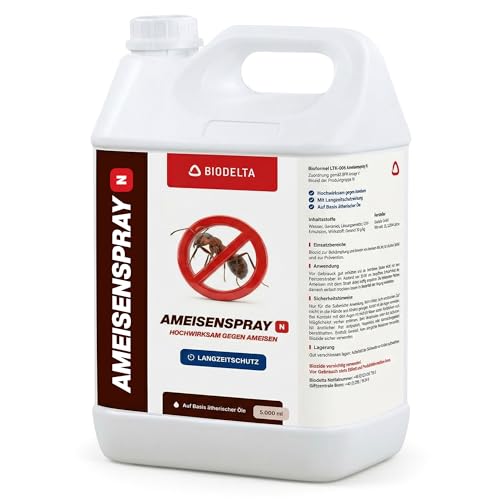 BIODELTA Ameisenspray 5 l - Ameisenmittel für draußen und drinnen