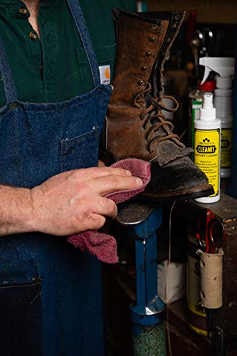 Obenauf's Cleanit Leather Cleaner - Natural Plant Oil Leather Cleaner For Boots, Furniture And Car Interior - Safe And Gentle Non-Detergent Oil Liquid Soap - Ready-To-Use 8Oz Spray Bottle #TOP2